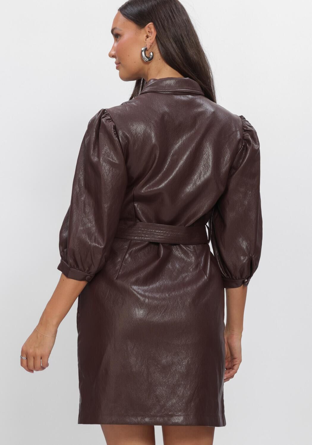 Bruine AAIKO Mini jurk SEMIRA PU 689 - large