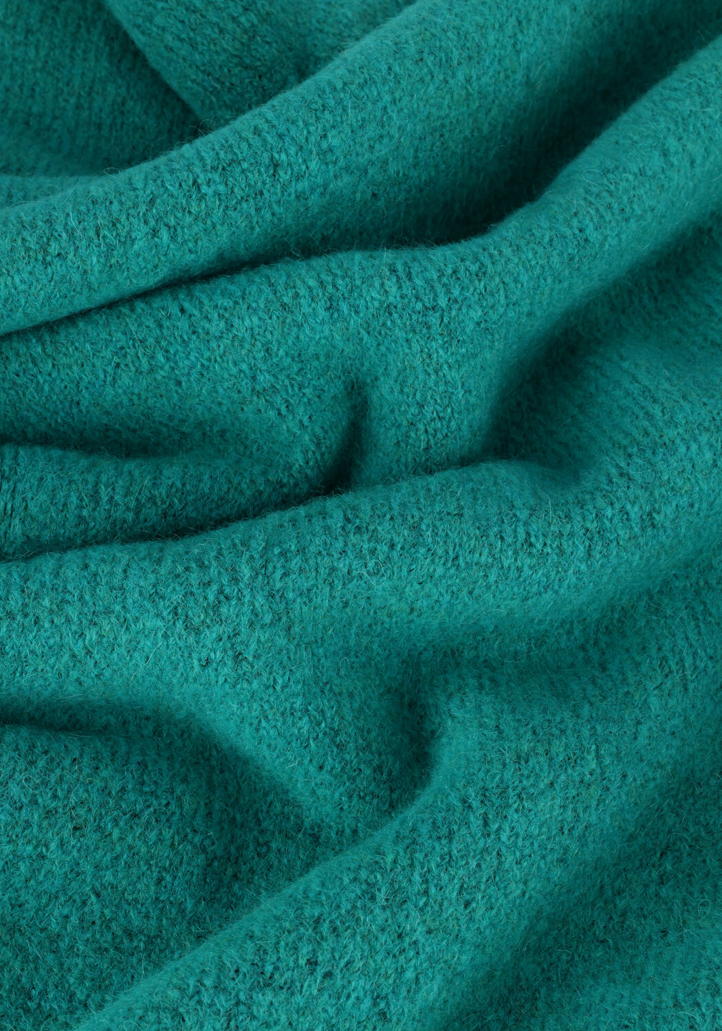 Groene PENN & INK Trui PULLOVER SPLITT - large