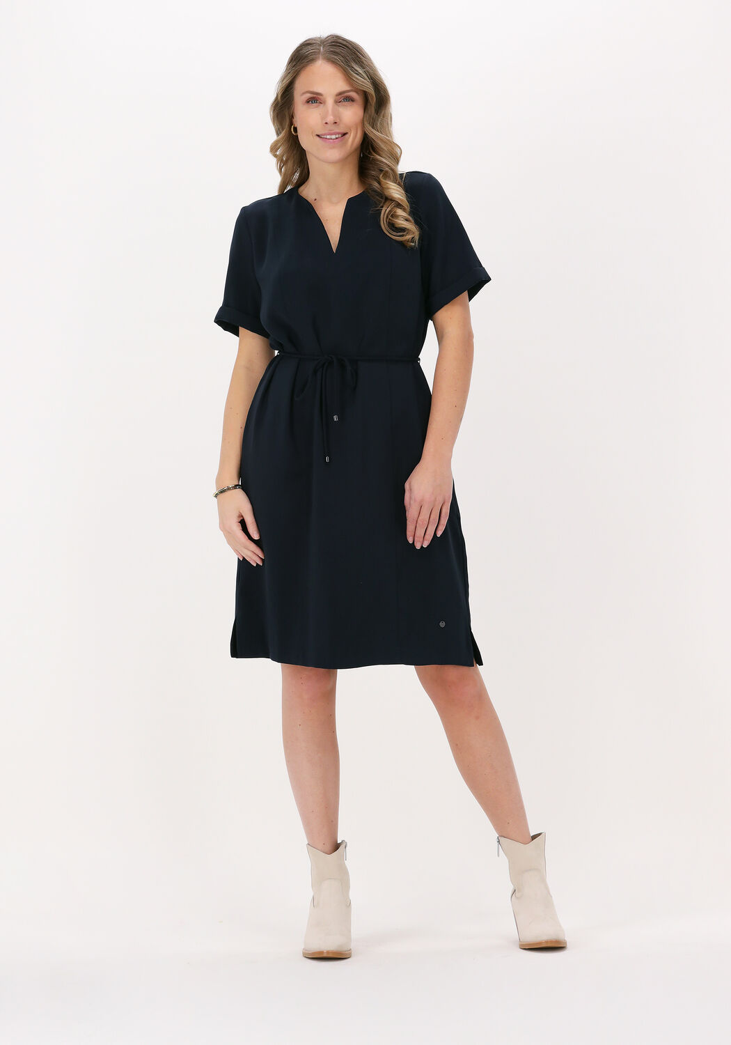 Donkerblauwe MOS MOSH Mini jurk ADLEY LEIA DRESS Omoda