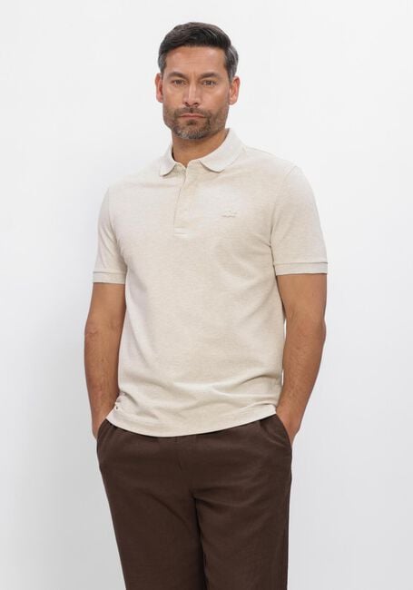 Beige LACOSTE Polo REGULAR FIT COTTON BLEND POLO SHIRT - large