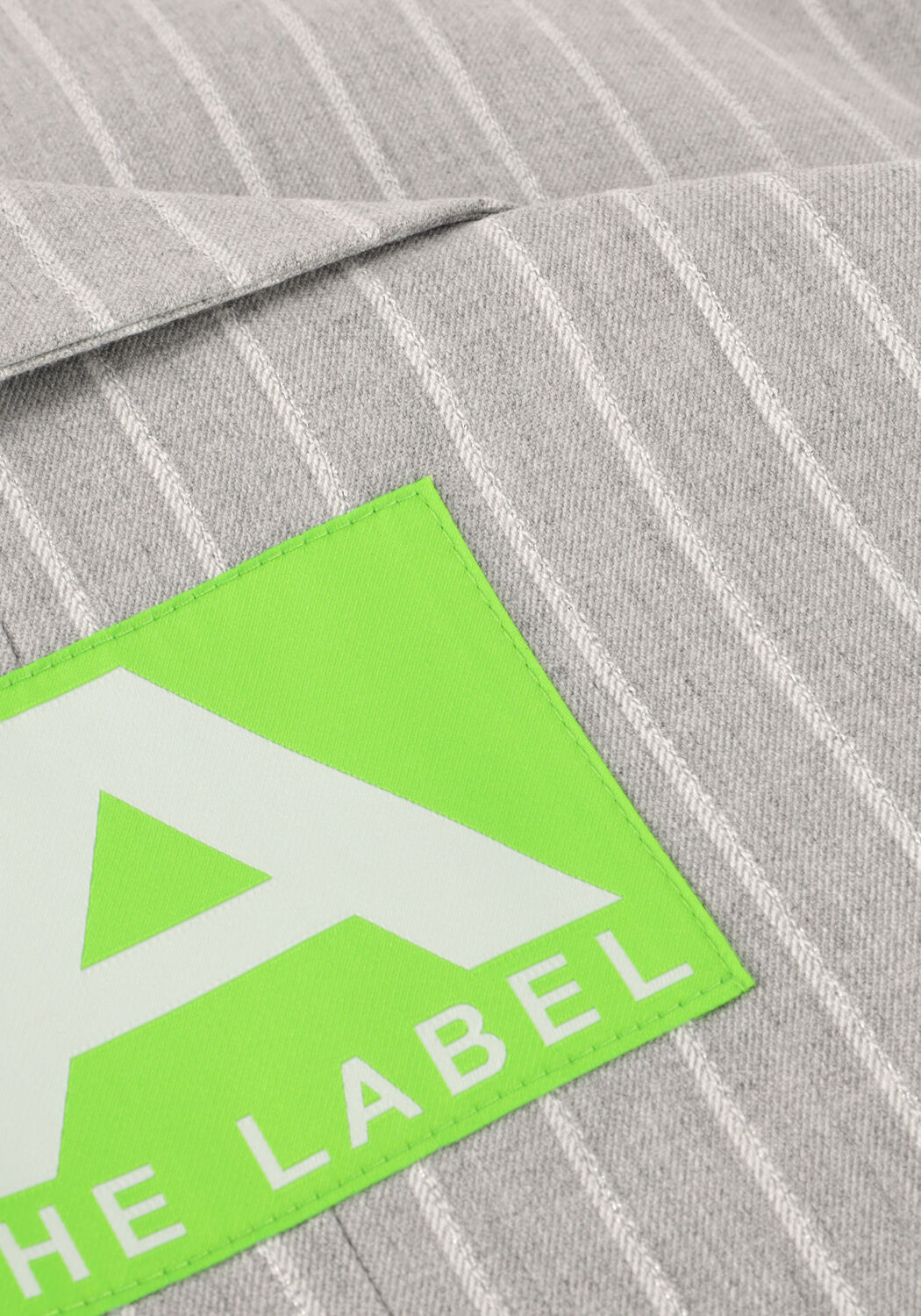 Lichtgrijze ALIX THE LABEL Gilet LADIES WOVEN PINSTRIPE WAISTCOAT - large