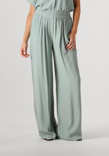 Groene BY-BAR Wijde broek BENJI VISCOSE PANTS - large