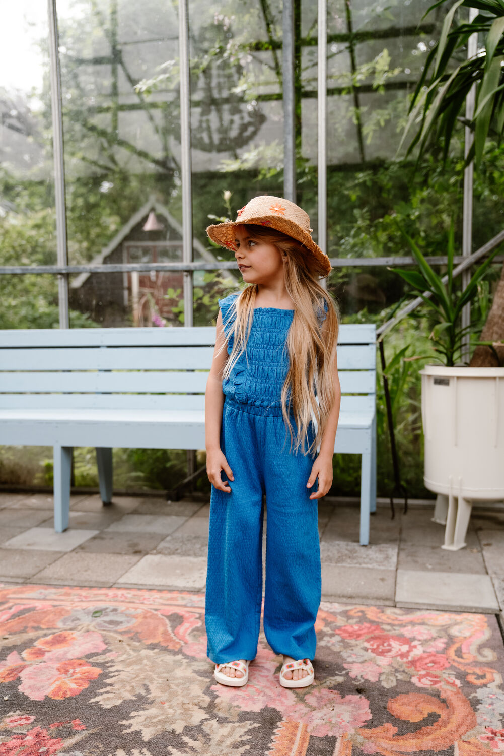 Blauwe DAILY7 Playsuits JUMPSUIT RUFFLE - large