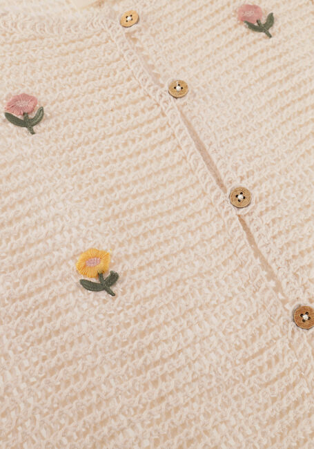 Creme LIL' ATELIER Truien/vesten NMFFLORA KNIT VEST LIL - large