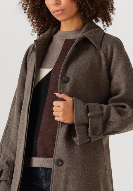 Taupe OBJECT Mantel OBJEMMA L/S COAT - large