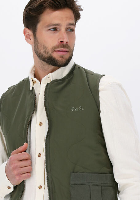 Donkergroene FORÉT Bodywarmer TROUWEL - large