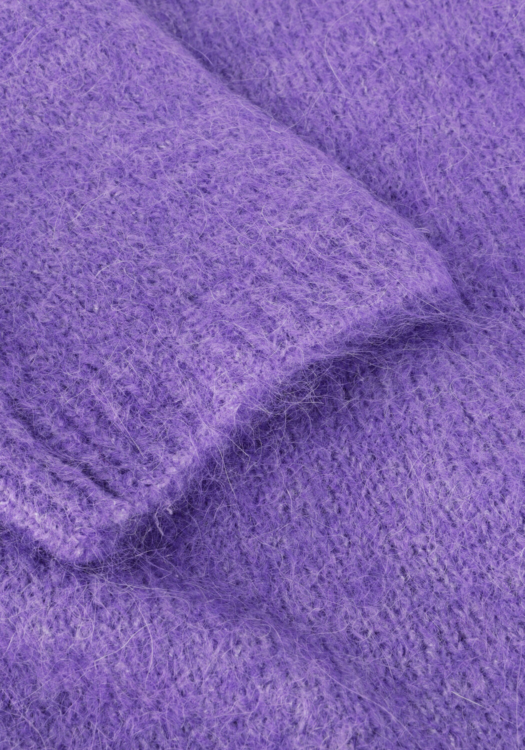 Paarse SELECTED WOMEN Trui SLFGABELLA LS KNIT O-NECK CAMP - large