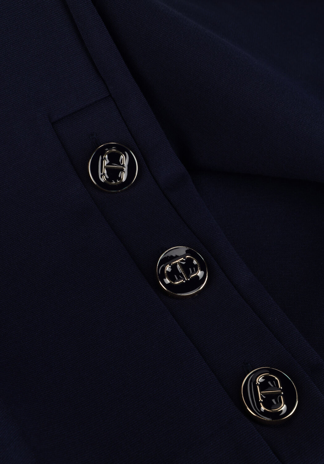 Donkerblauwe TWINSET MILANO Pantalon 241TP2273 - large