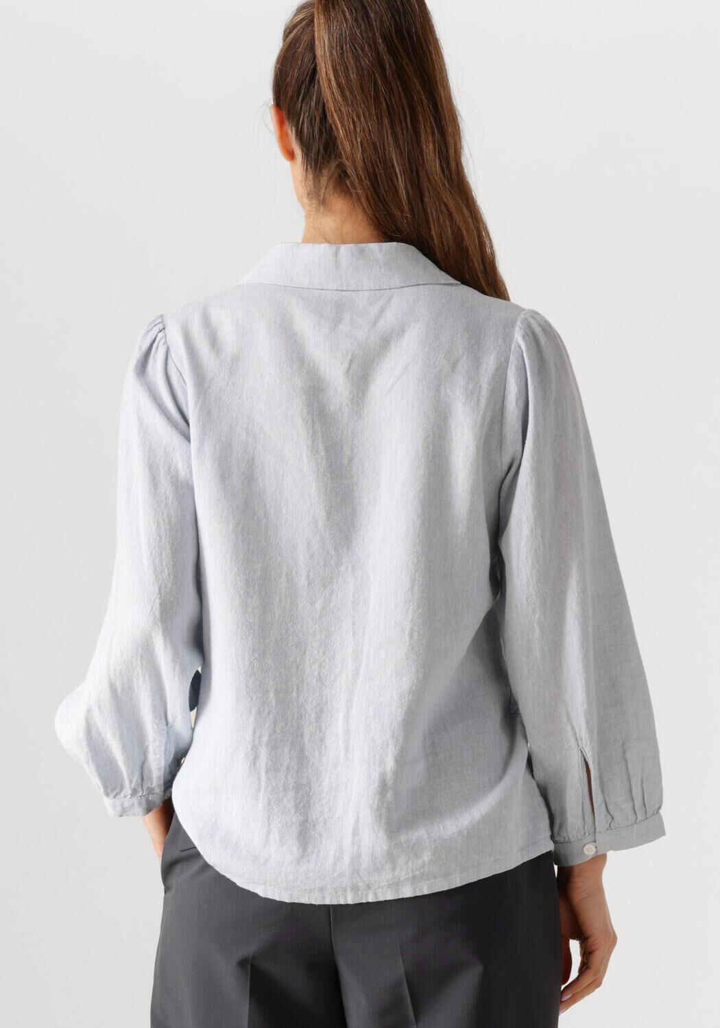 MSCH COPENHAGEN Dames Blouses Mschpennie Ginia 3 4 Shirt Lichtblauw