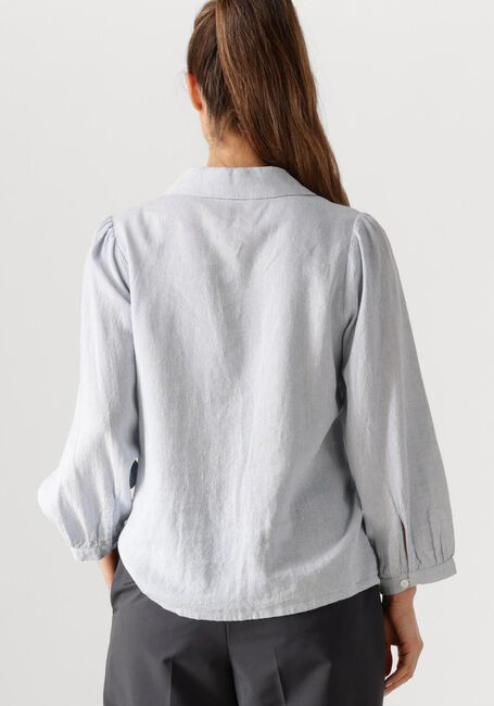 Lichtblauwe MSCH COPENHAGEN Blouses MSCHPENNIE GINIA 3 4 SHIRT - large