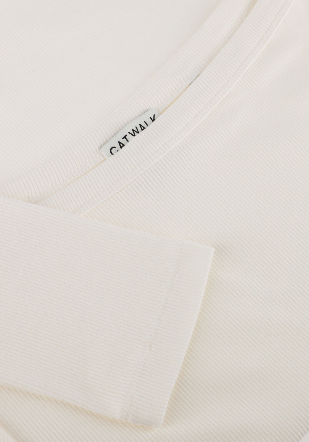 Gebroken wit CATWALK JUNKIE Top BOATNECK RIB LONG SLEEVE - large