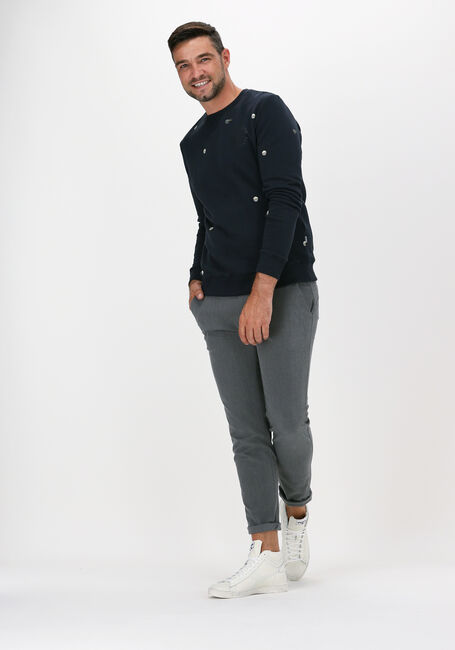 Donkerblauwe KULTIVATE Sweater SW OFF THE GRID - large
