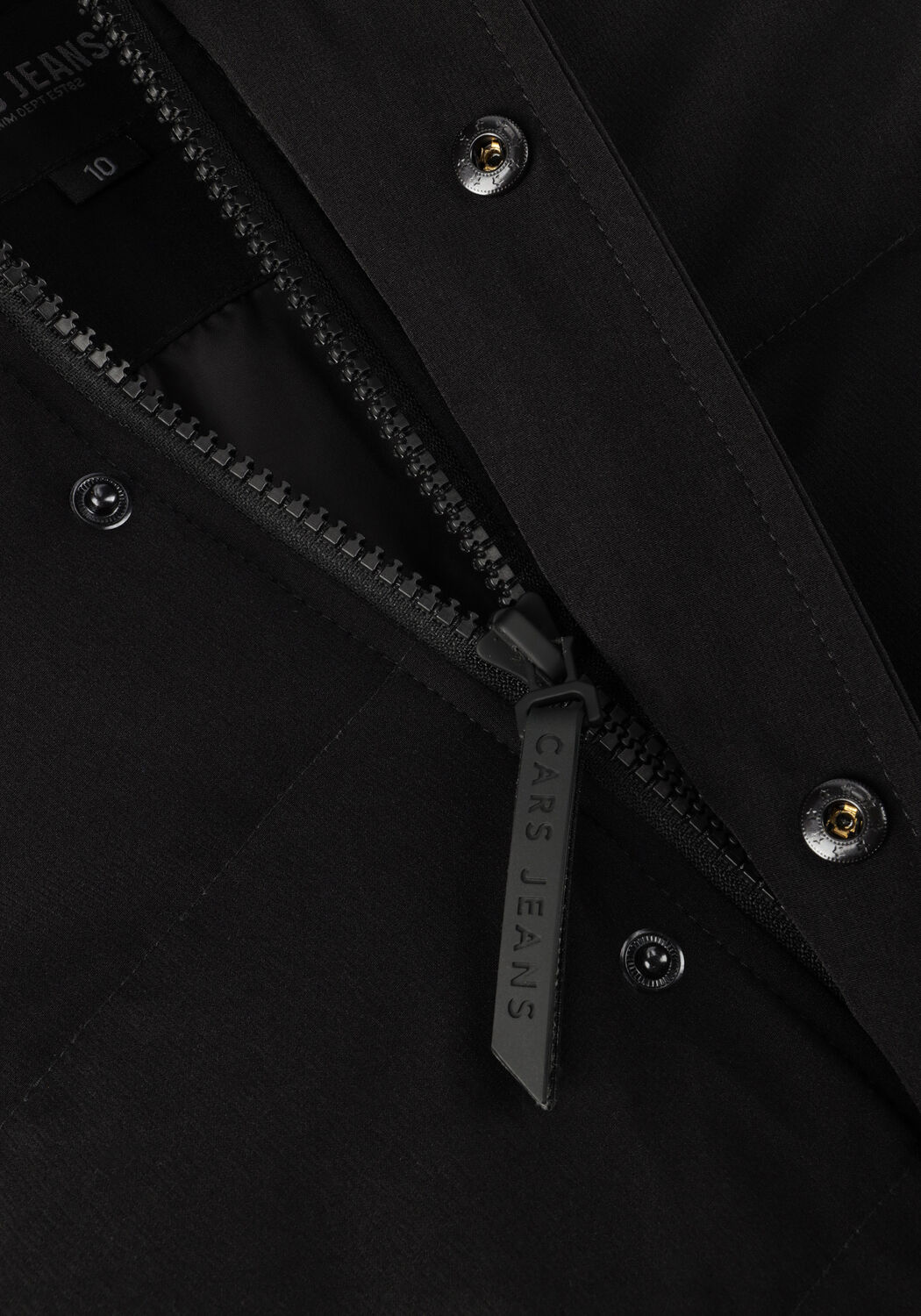 Zwarte CARS JEANS Gewatteerde jas BRONX - large