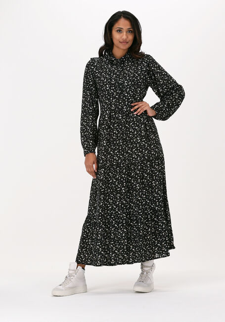 Zwarte MSCH COPENHAGEN Maxi jurk OCEANNA LS MAXI DRESS AOP - large