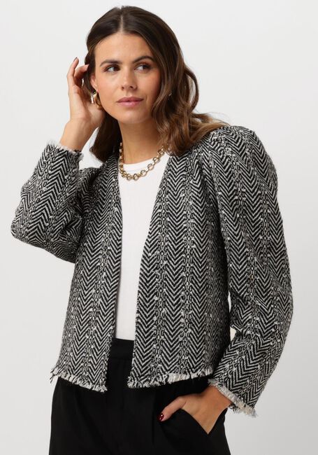 Zwarte CO'COUTURE Jack ALVIE BOUCLE JACKET - large