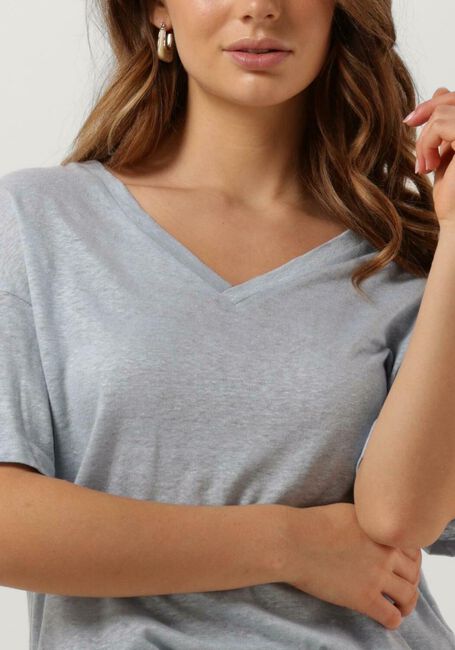 Lichtblauwe DRYKORN T-shirt SVENNIE - large