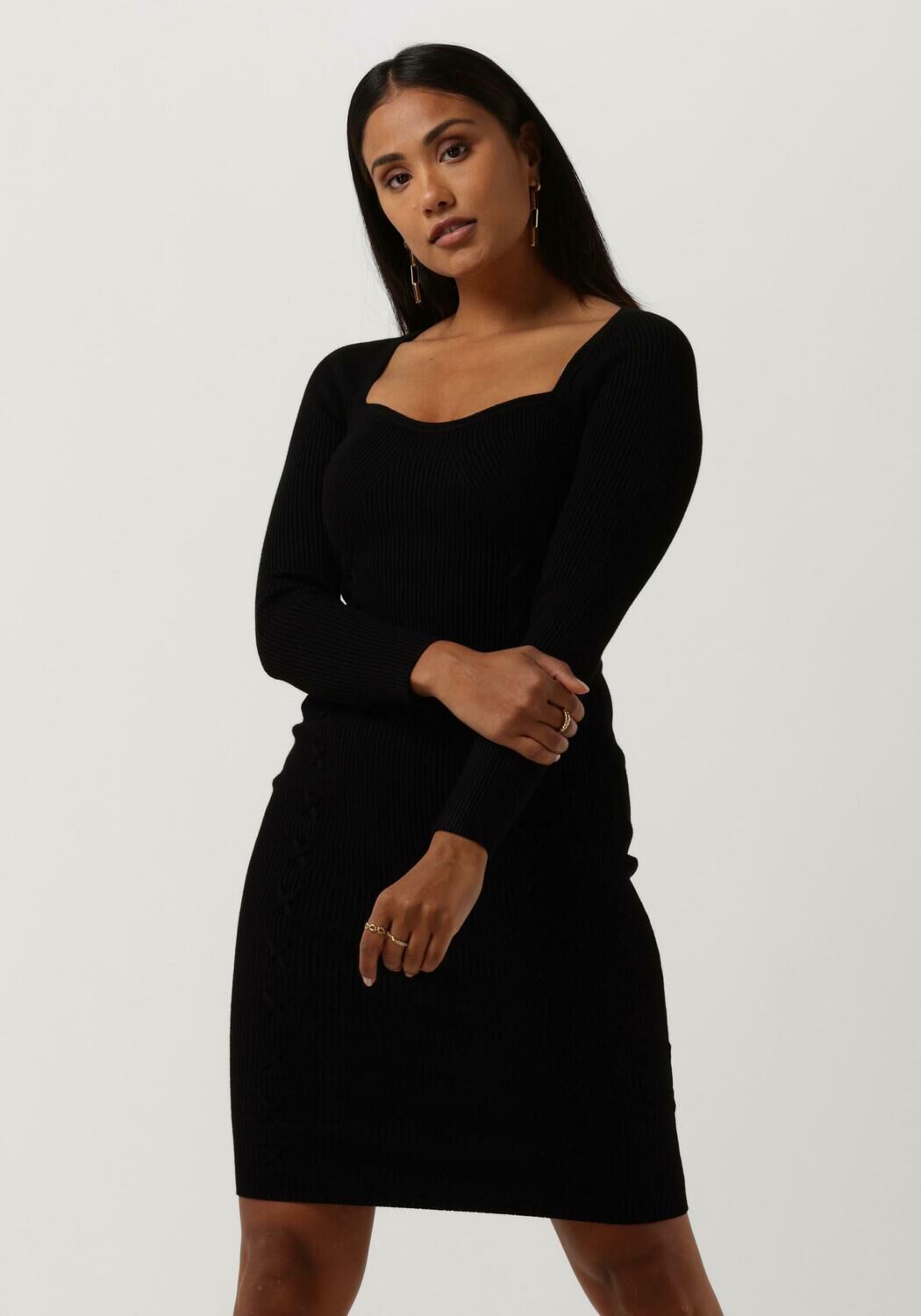 Mode Jurken Midi-jurken H&M Midi-jurk zwart elegant 