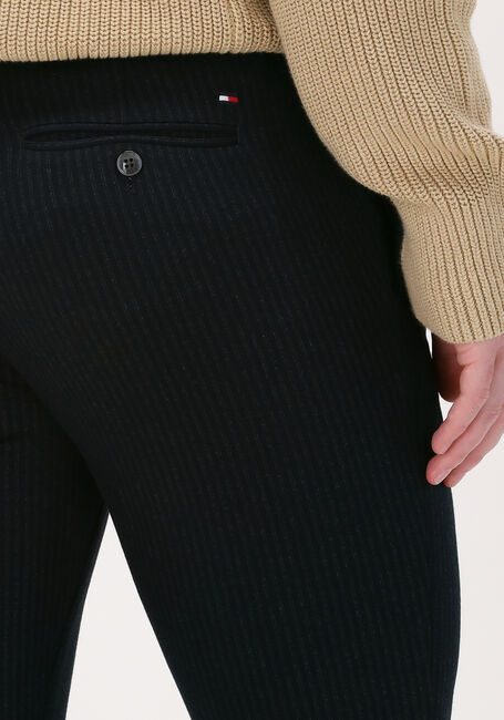 Donkerblauwe TOMMY HILFIGER Pantalon BLEECKER JERSEY PINSTRIPE - large