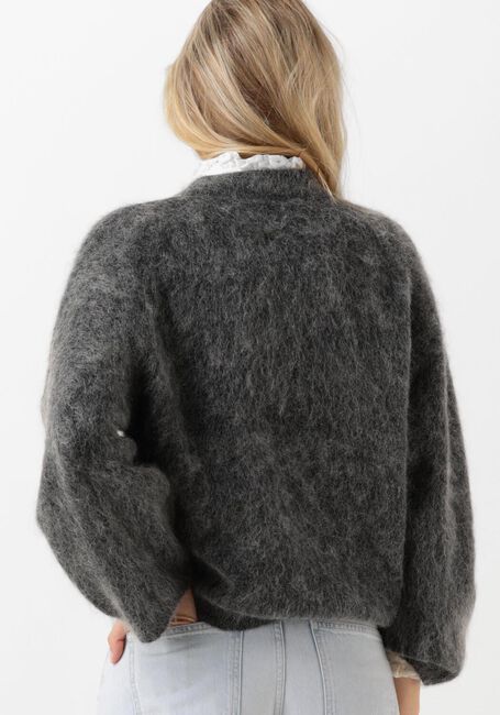 Grijze SECOND FEMALE Trui ANNELEEN KNIT O-NECK - large