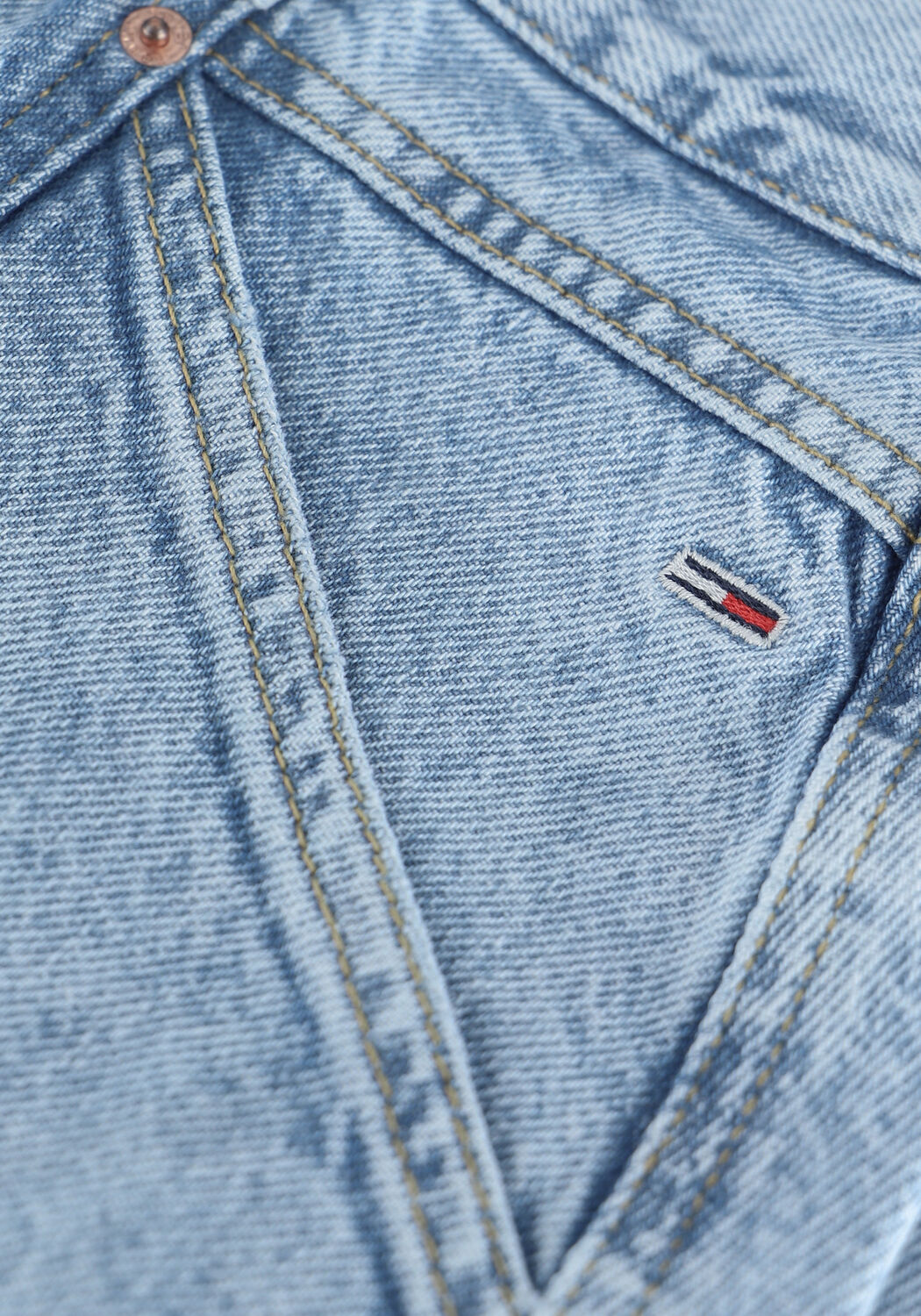 Lichtblauwe TOMMY JEANS Minirok MOM SKIRT K PCKT BE715 SVLBRG - large