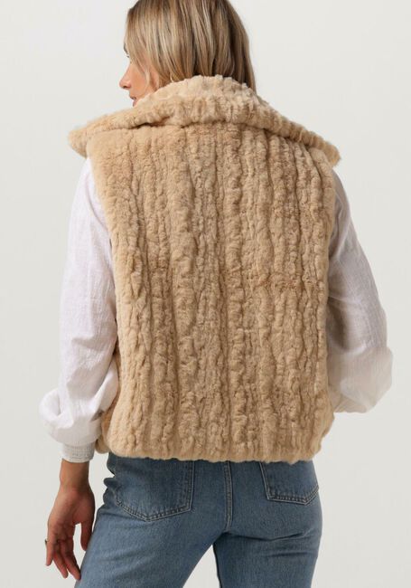 Bruine RUBY TUESDAY Bodywarmer CLEA SOFT FUR BODYWARMER LARGE COLLAR - large