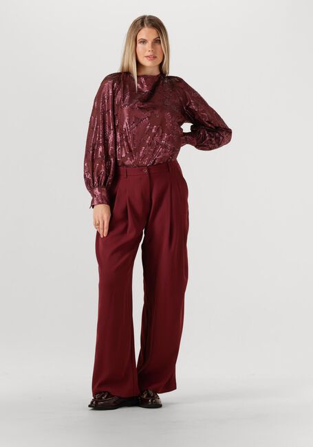 Bordeaux SUMMUM Wijde broek TROUSERS WIDE FLUID - large