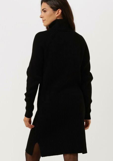 Zwarte MINUS Mini jurk AVA KNIT TURTLENECK DRESS - large
