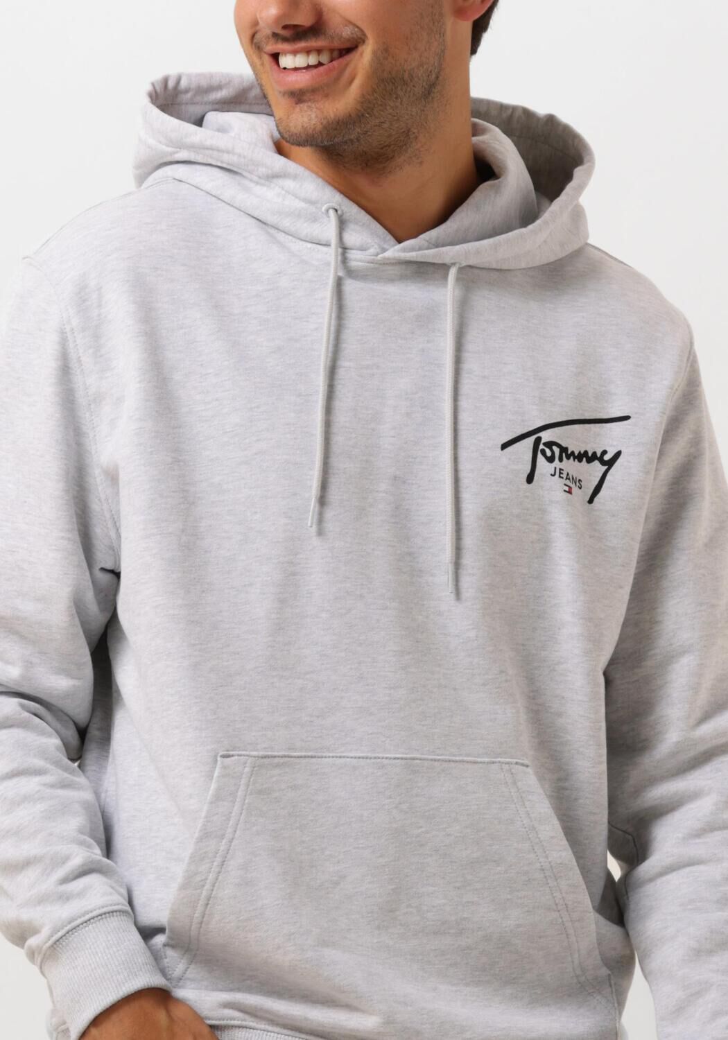 TOMMY JEANS Heren Truien & Vesten Tjm Reg Entry Graphic Hoodie Ext Lichtgrijs