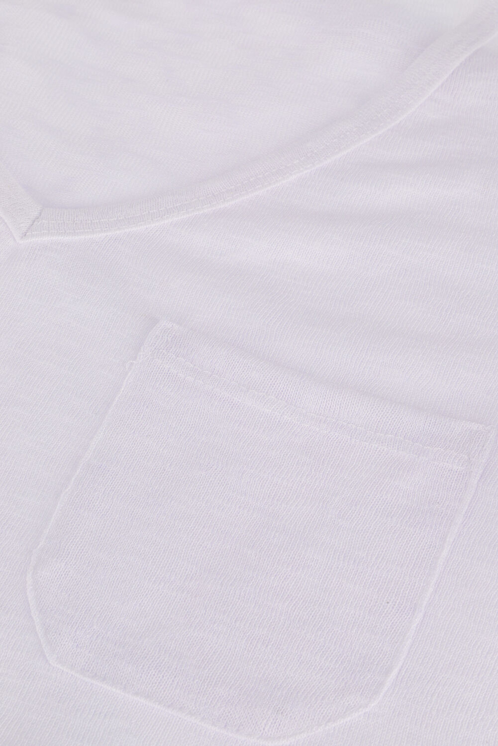 Witte OBJECT T-shirt OBJETESSI SLUB S/S V-NECK NOOS - large