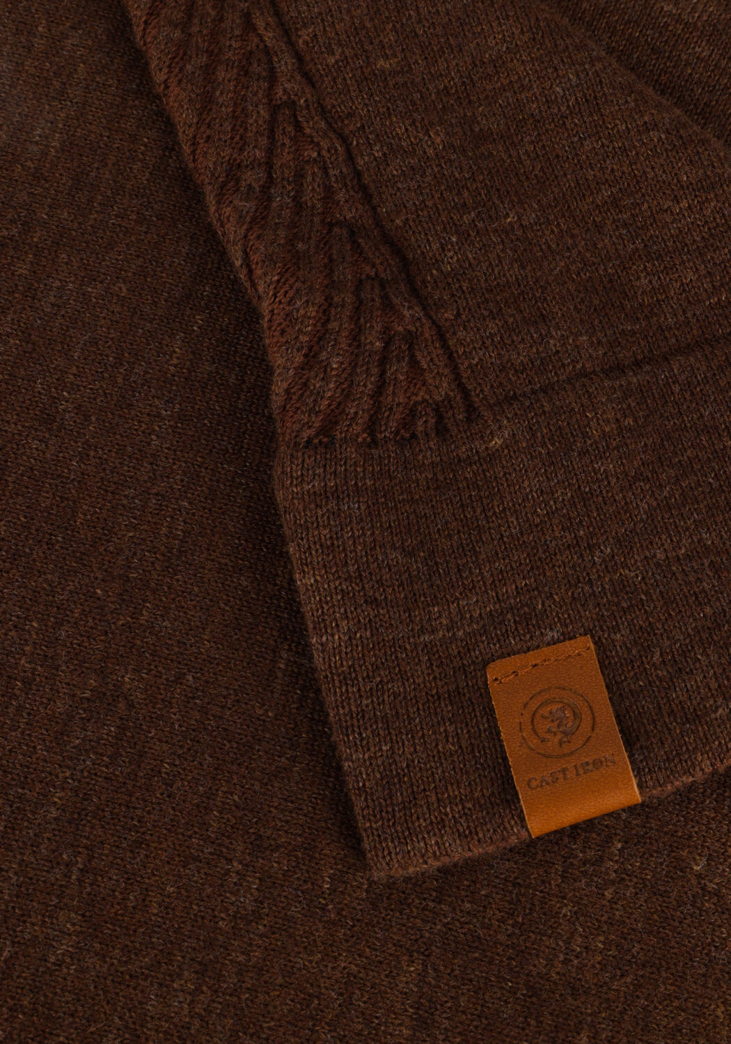 Bruine CAST IRON Coltrui TURTLENECK COTTON HEATHER PLATED - large