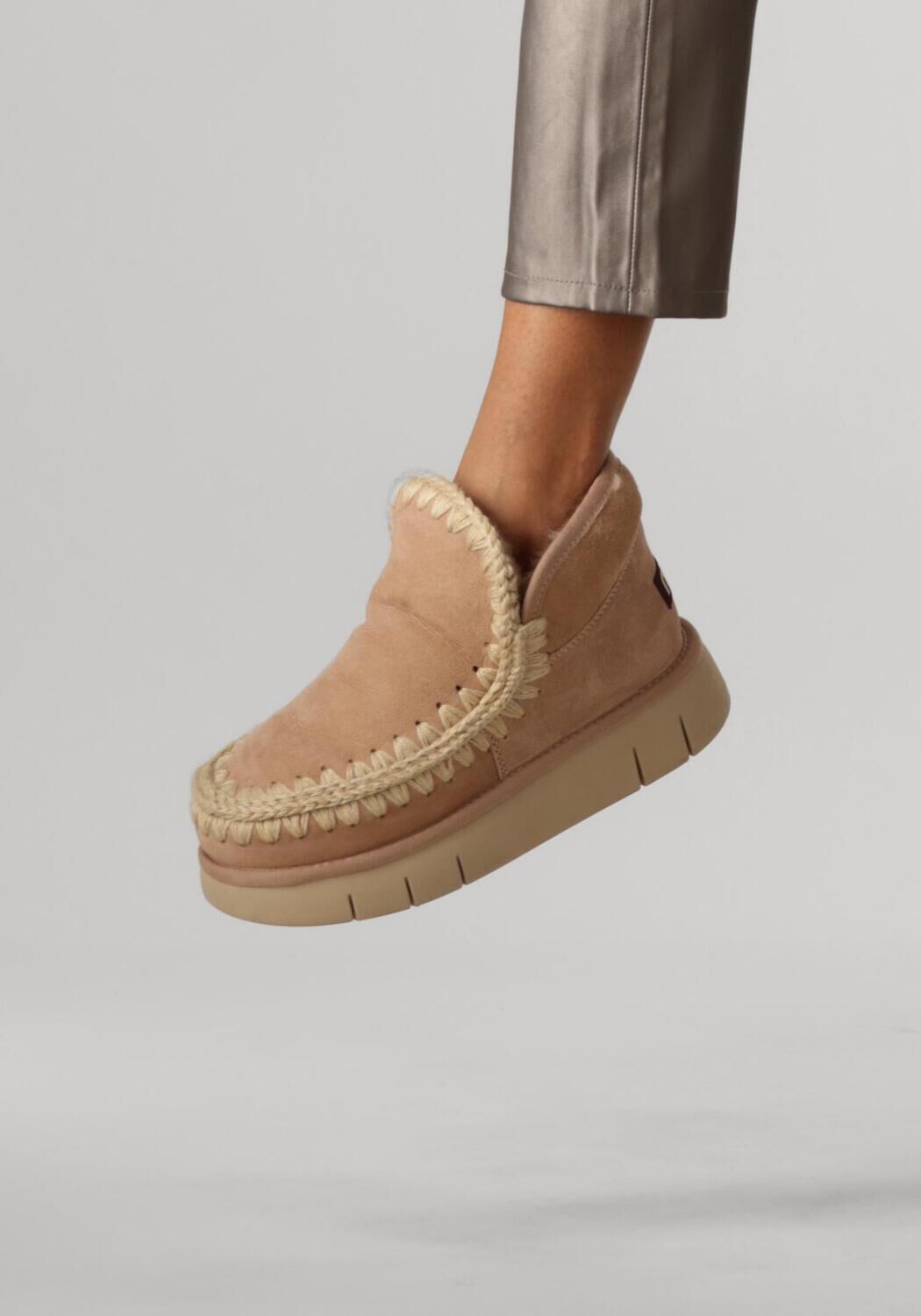 Beige MOU Vachtlaarzen ESKIMO BOUNCE SNEAKER - large