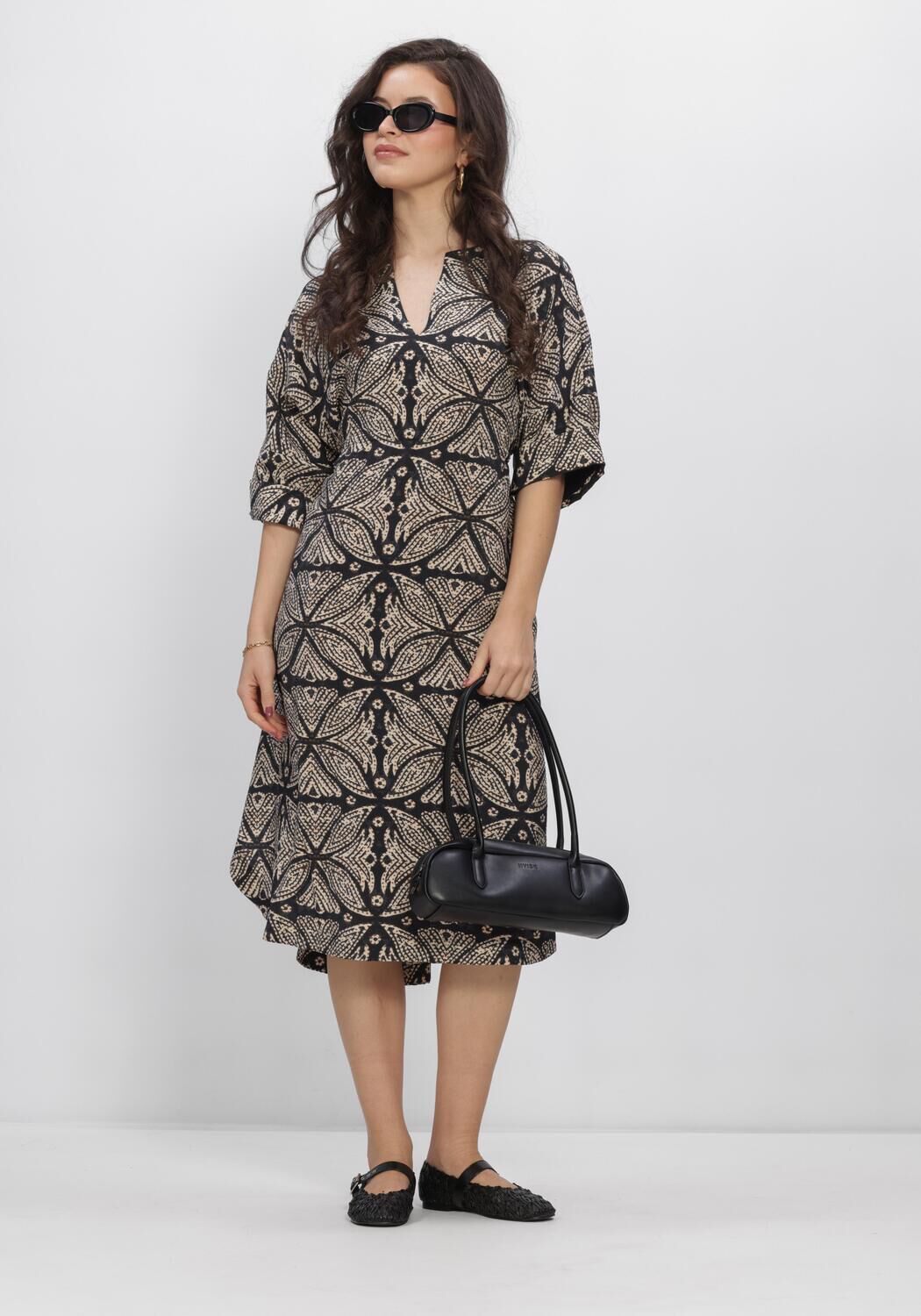 Zwarte SUMMUM Jurken DRESS ETHNIC - large