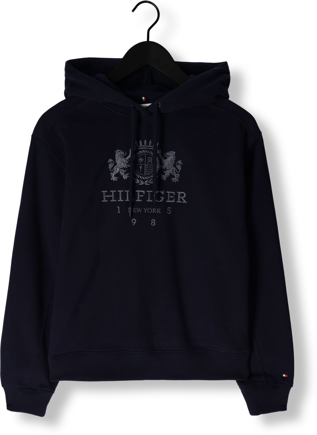 TOMMY HILFIGER Dames Truien & Vesten Mdrn Reg Varsity Crest Hoodie Donkerblauw
