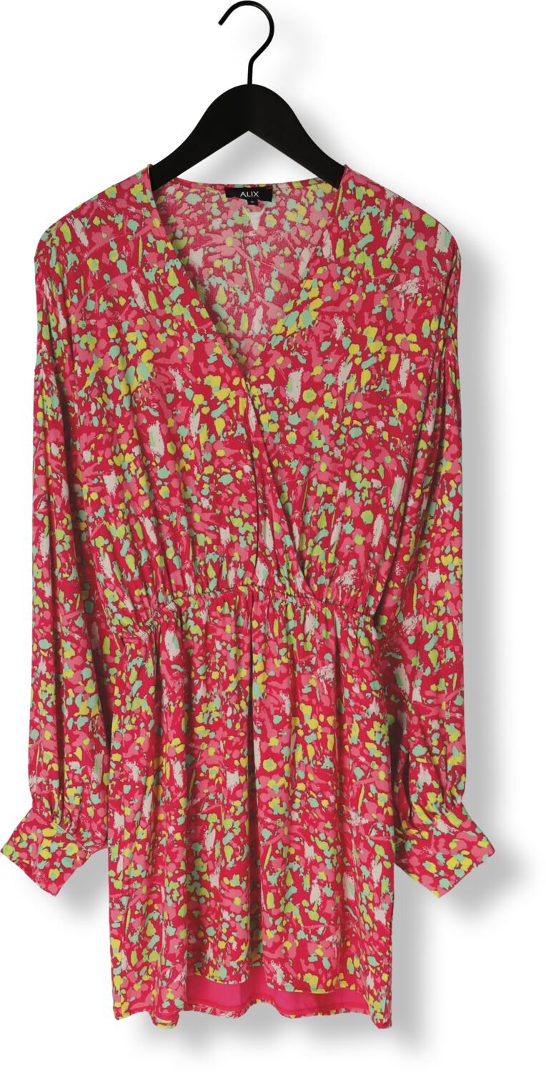 ALIX THE LABEL Dames Jurken Ladies Woven Floral Wrap Dress Roze