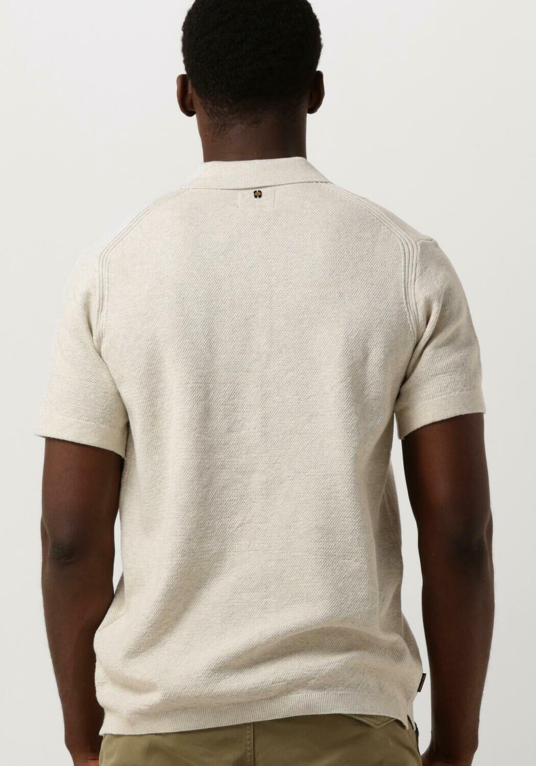 PME LEGEND Heren Polo's & T-shirts Short Sleeve Polo Knitted Beige