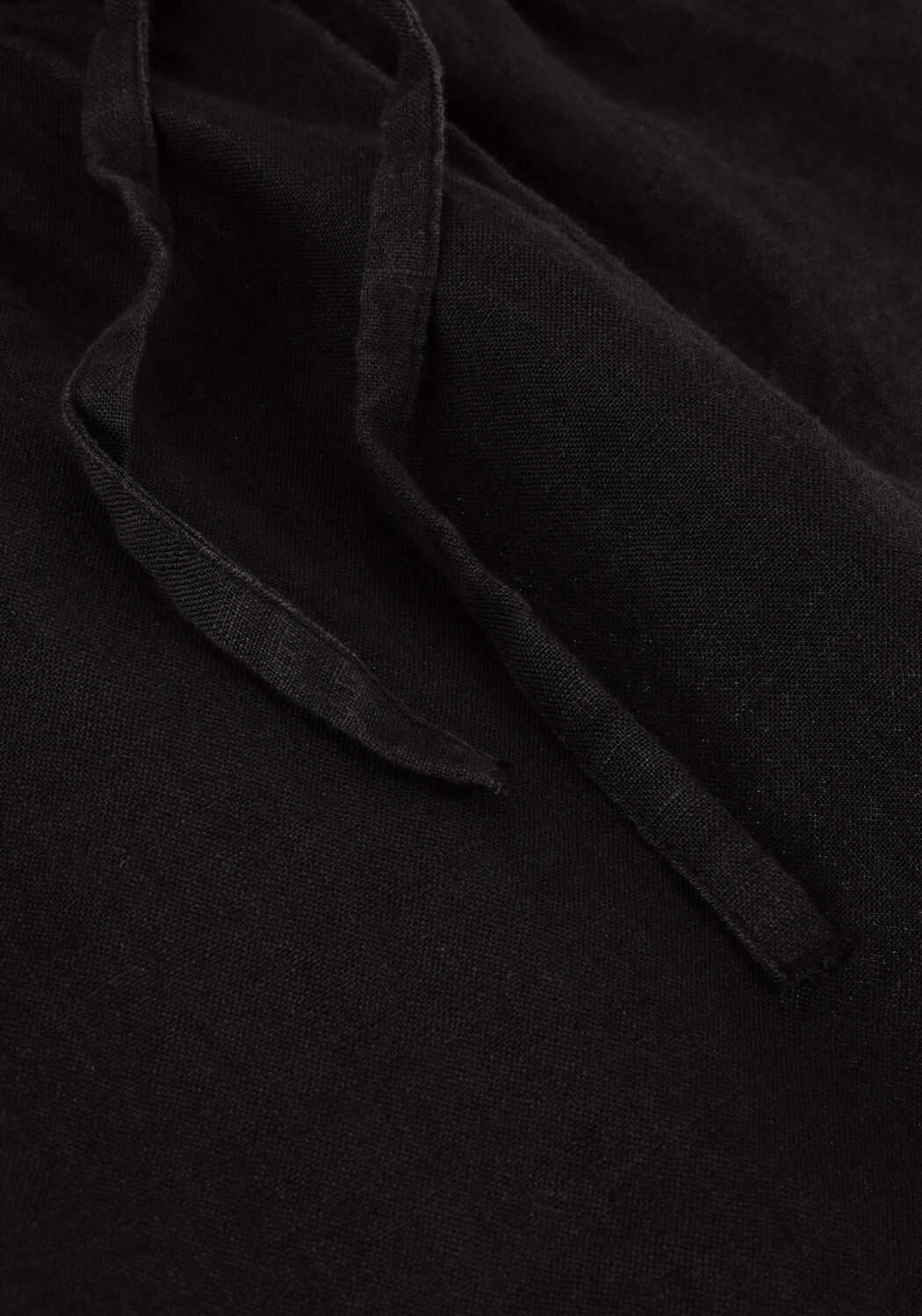 Zwarte SELECTED WOMEN Broeken SLFLINNIE MW LINEN SHORTS - large