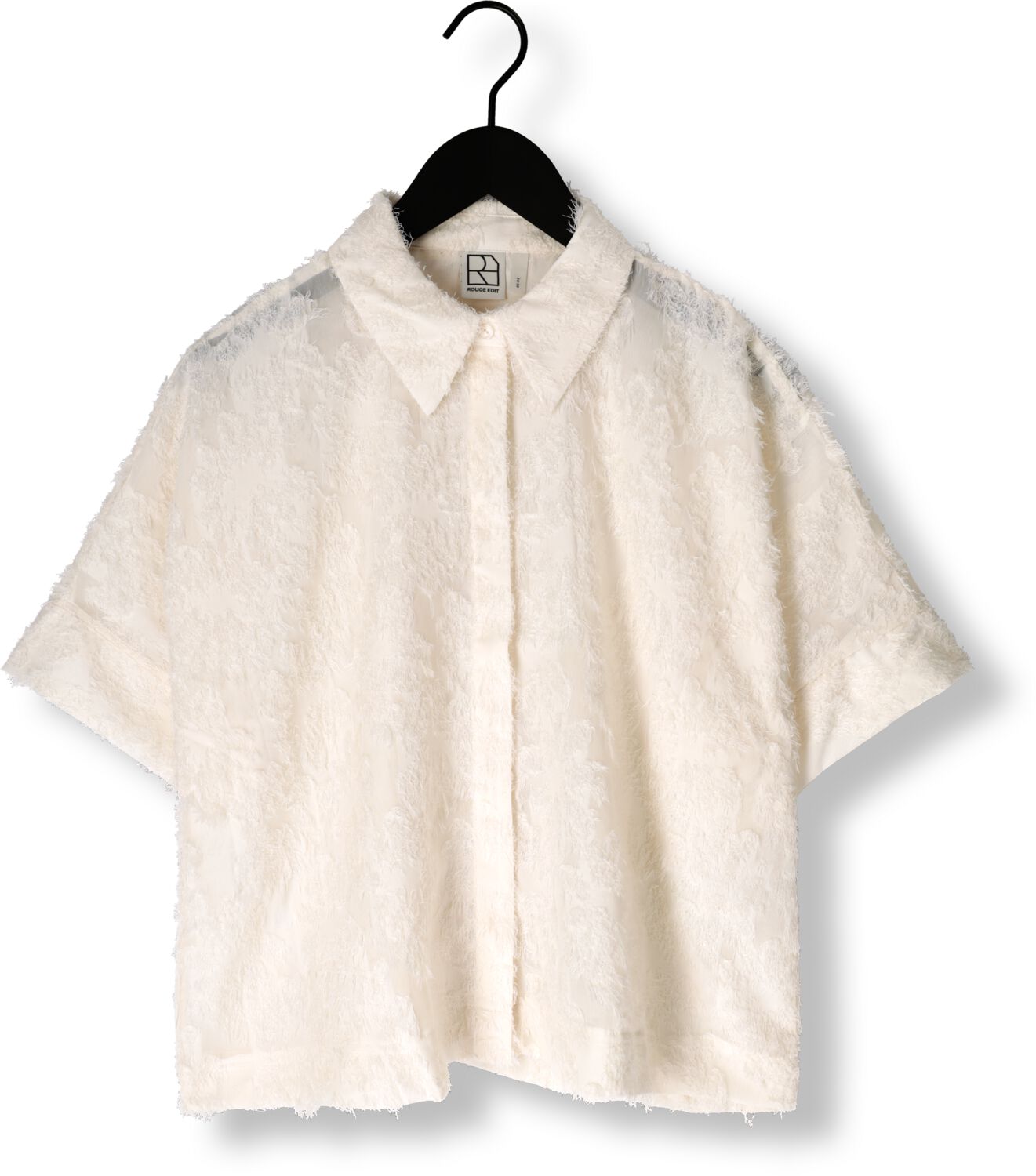 ROUGE EDIT Dames Blouses Roukyoto 2 4 Shirt Wit