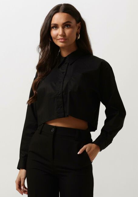 Zwarte CO'COUTURE Blouses COTTON CRISP CROPPED SHIRT - large