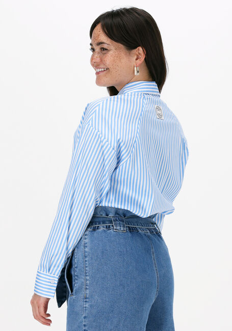 Blauwe LEVETE ROOM Blouses RIONA 2 SHIRT - large