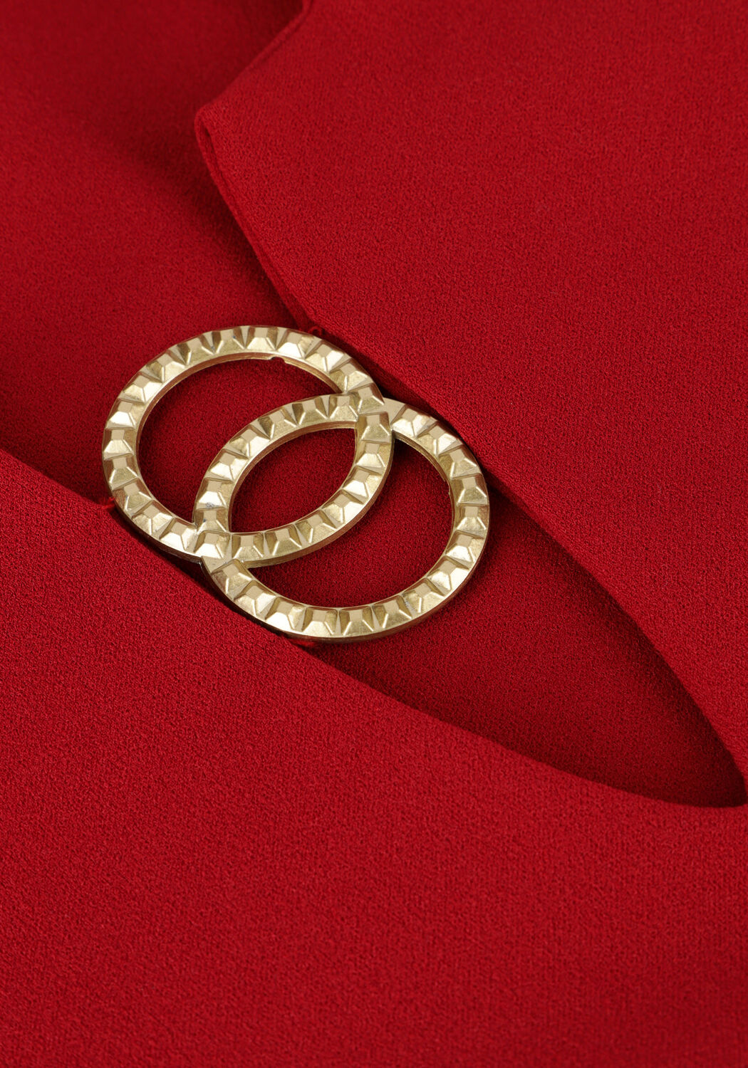 Rode ANA ALCAZAR Mini jurk DRESS CLASP - large