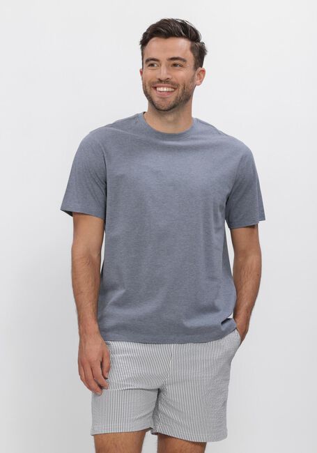 Blauwe PROFUOMO T-shirt T-SHIRT CREW NECK MERCERIZED STRETCH PIQUE - large