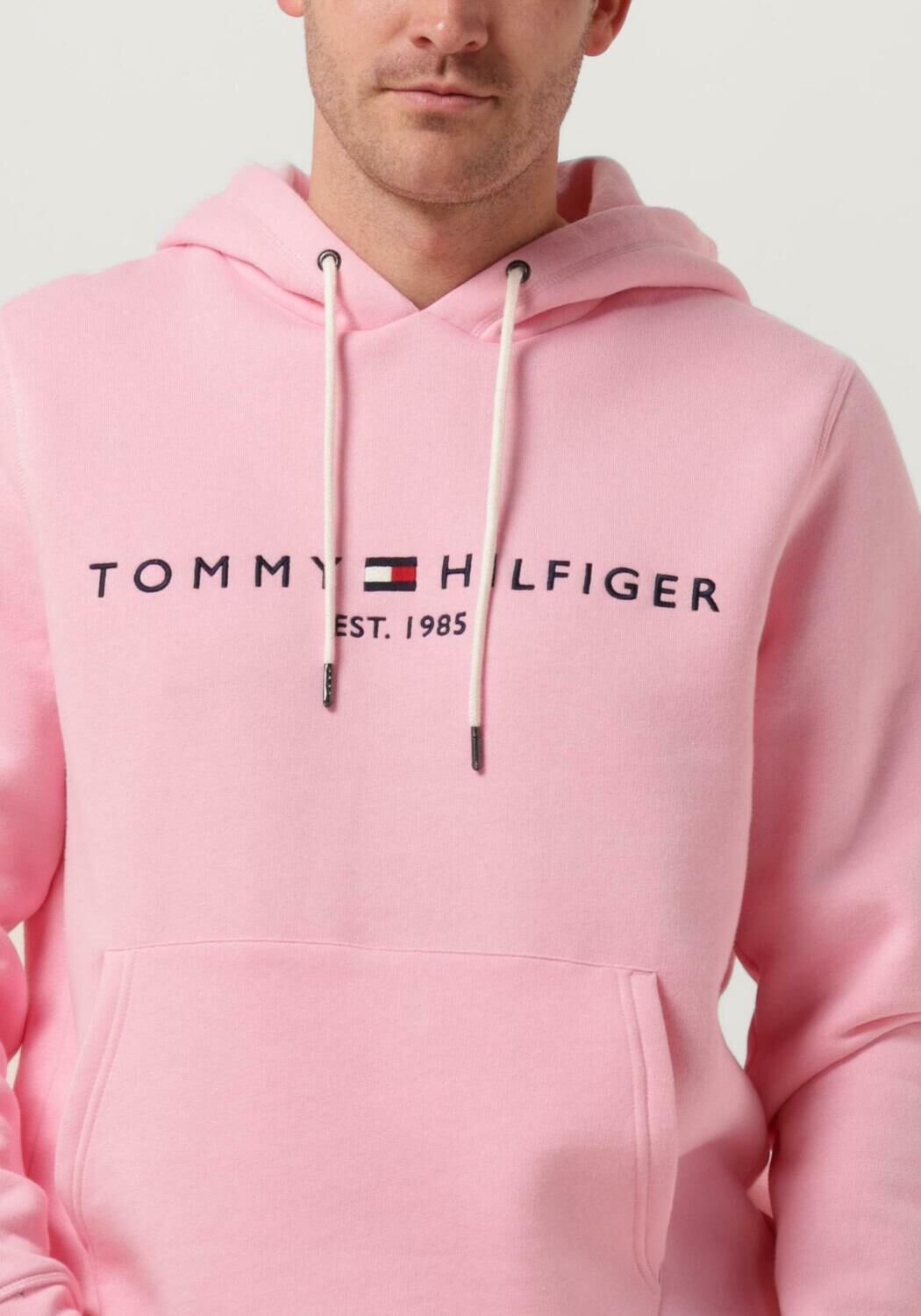 roze tommy hilfiger sweater tommy logo hoody