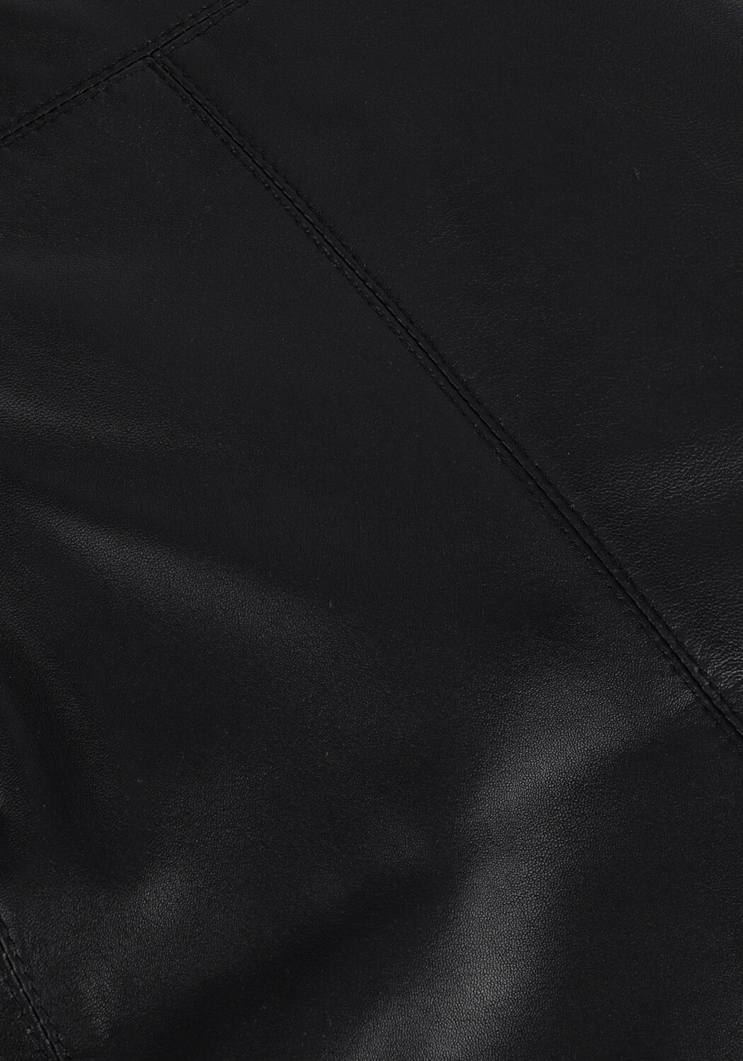 Zwarte SELECTED WOMEN Minirok IBI MW LEATHER SKIRT B - large