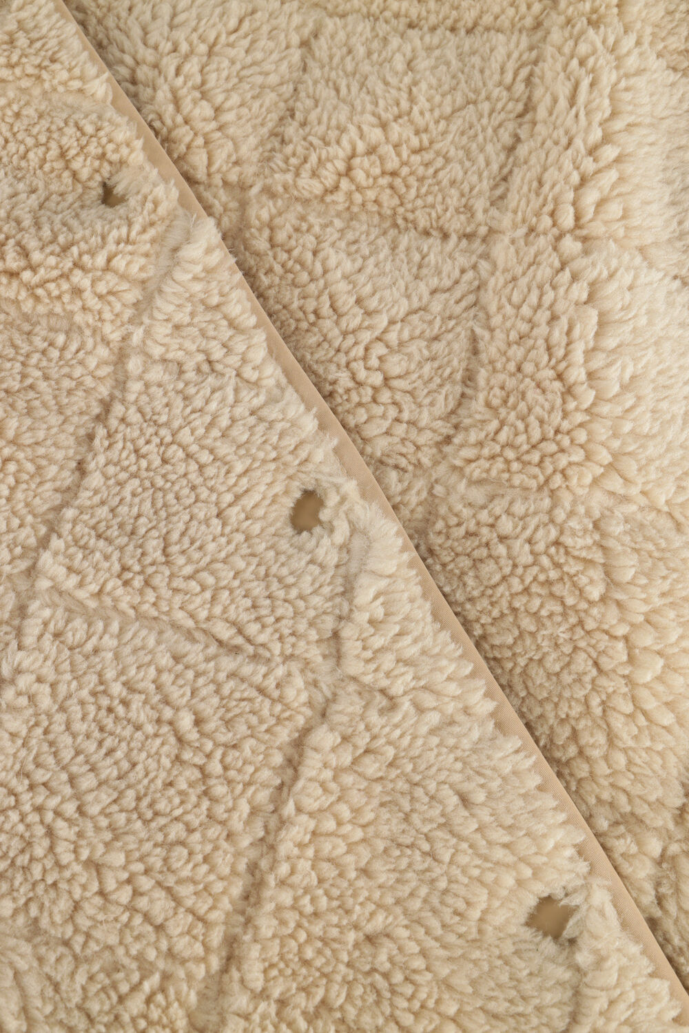 Beige ANOTHER LABEL Teddy jas DANAE COAT - large