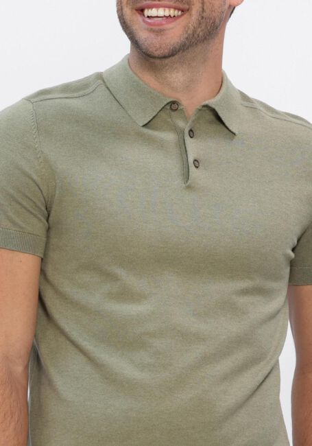 Khaki SELECTED MEN Polo SLHBERG SS KNIT POLO NOOS - large