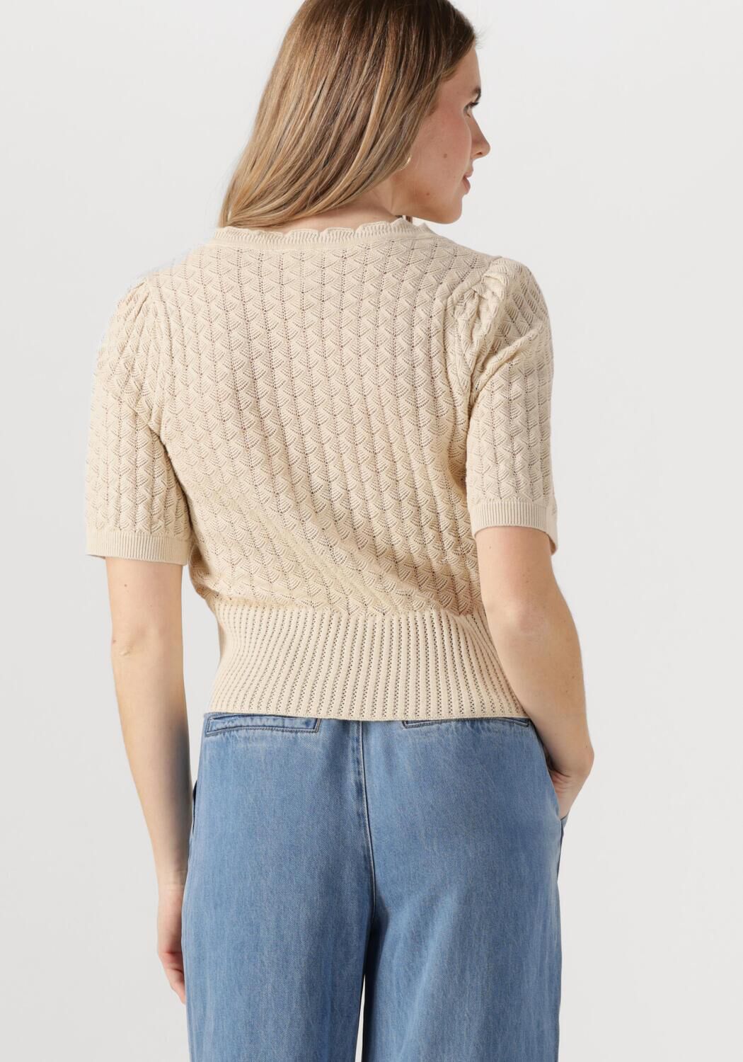 OBJECT Dames Truien & Vesten Objnoemi Knit 2 4 Re Cardigan 138 Ecru