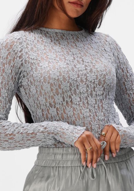 Blauwe AIMEE THE LABEL Tops & T-shirts ANNIE LACE LONGSLEEVE - large