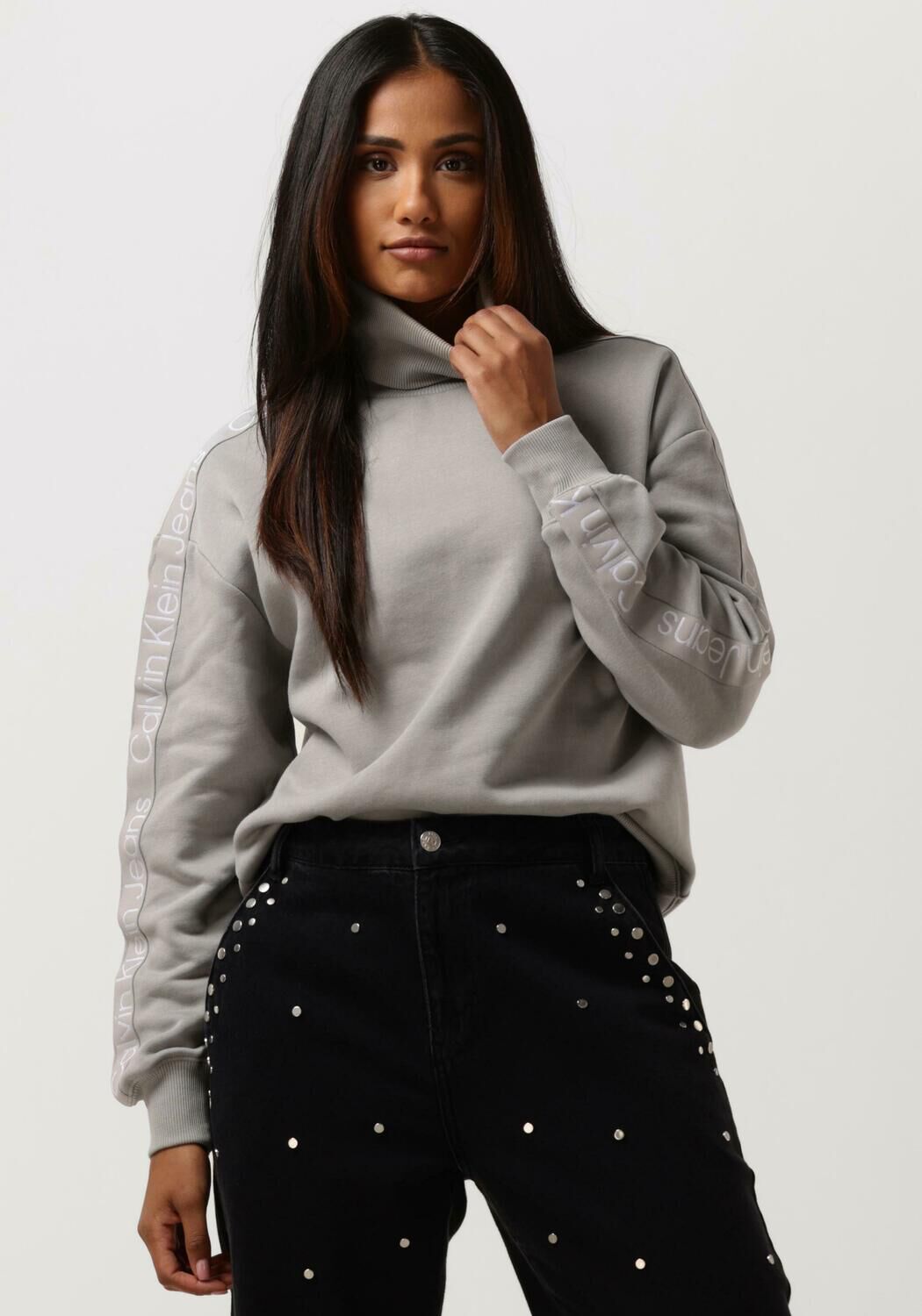 Omoda Dames Kleding Truien & Vesten Truien Sweaters Zwarte Sweater Cropped Sweatshirt 