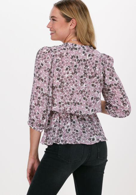Paarse MSCH COPENHAGEN Top MADIA RIKKELIE 3/4 TOP AOP - large