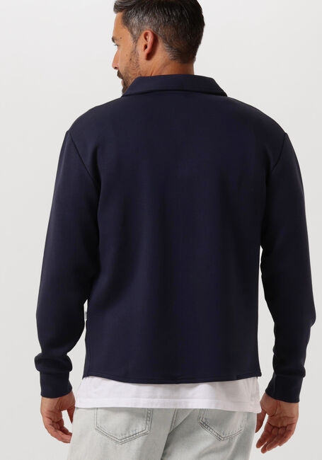 Donkerblauwe SELECTED HOMME Vest SLHEMANUEL SOFT FULL ZIP SWEAT NOOS - large